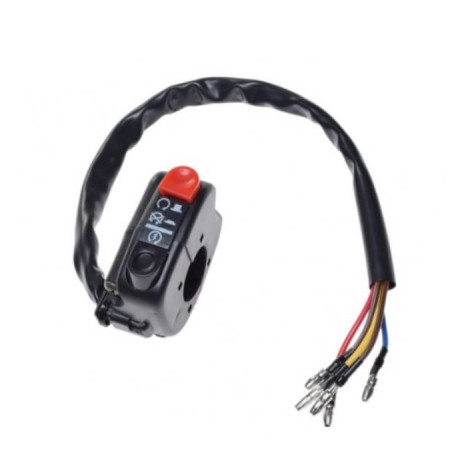Starter and ignition switch, black