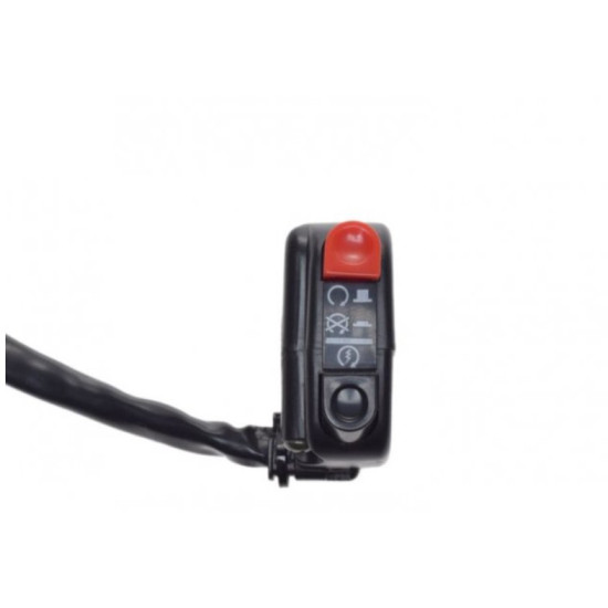 Starter and ignition switch, black
