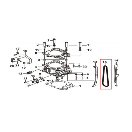 TGB Blade 550 EFI timing chain (D9900014)