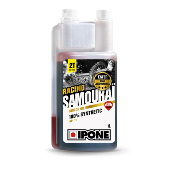 Ipone Samourai Racing 2T fully synthetic oil 1L (strawberry)