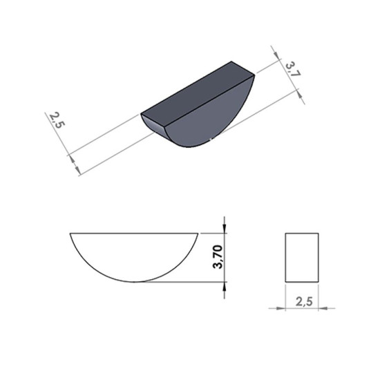 Derbi magneto cotter pins (2.5x3.7mm)