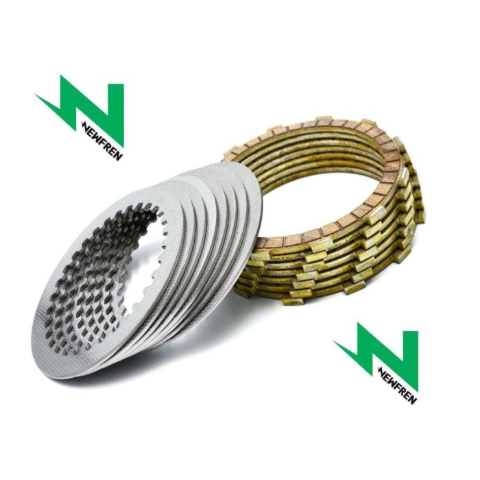 NEWFREN clutch discs with spacers YAMAHA WR 125R '09-'12 WR 125X '09-'14 YZF-R 125 '08-'13 HP 200E '93 (EBS2292)