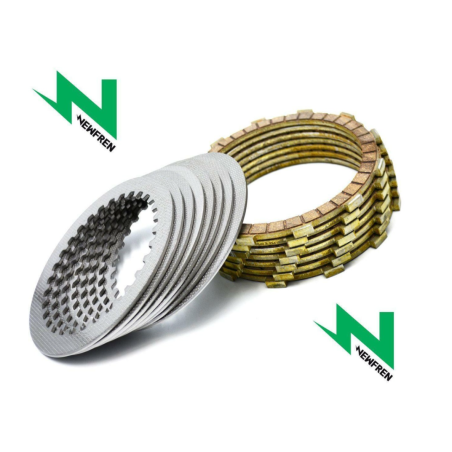 NEWFREN clutch discs with spacers YAMAHA WR 125R '09-'12 WR 125X '09-'14 YZF-R 125 '08-'13 HP 200E '93 (EBS2292)
