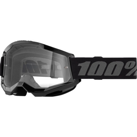 100 PERCENT STRATA 2 BLACK CLEAR LENS glasses