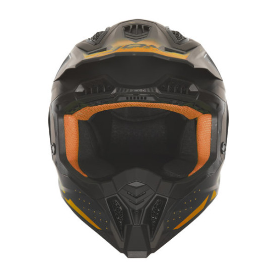 NOX helmet CROSS / OFF ROAD N634 black matte - orange, size L