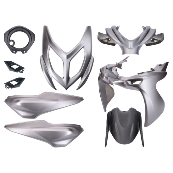 copy of Yamaha Aerox, MBK Nitro 50cc plastic set (from 2013, black matte)