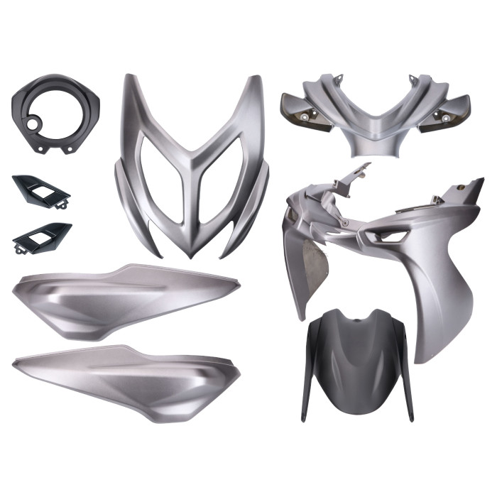 copy of Yamaha Aerox, MBK Nitro 50cc plastic set (from 2013, black matte)