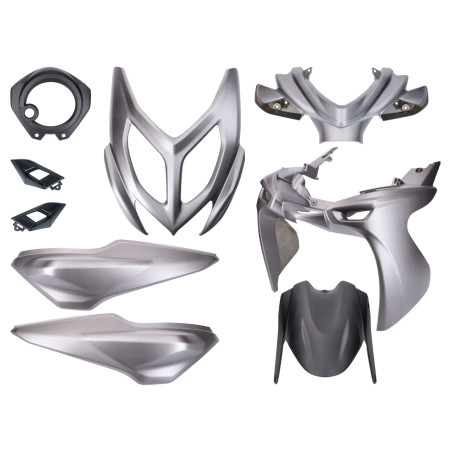 copy of Yamaha Aerox, MBK Nitro 50cc plastic set (from 2013, black matte)
