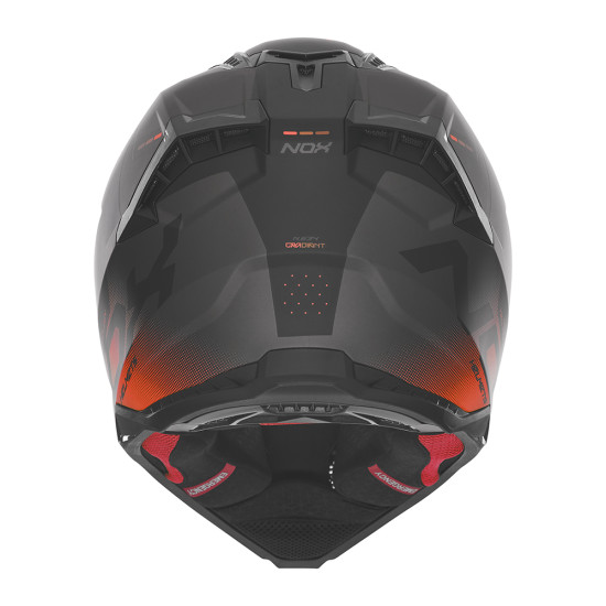 NOX helmet CROSS / OFF ROAD N634 black matte - red, size L