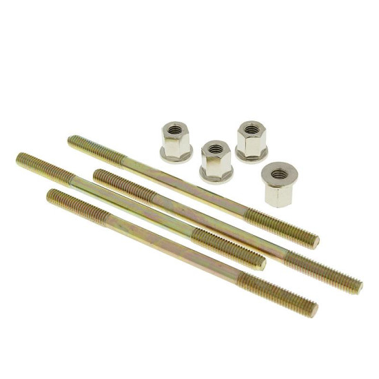 Naraku cylinder stud set M6x106mm (Piaggio / Gilera / Minarelli Vertical)