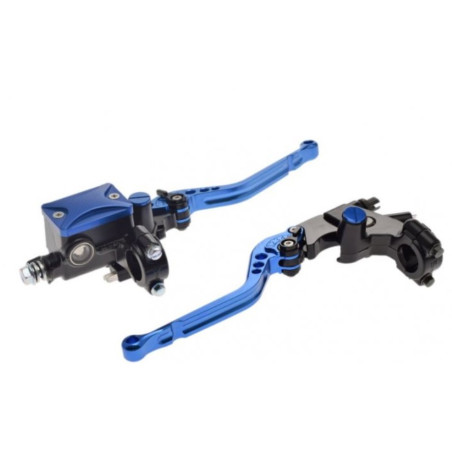 Blue universal brake and clutch lever set