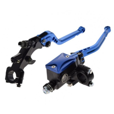 Blue universal brake and clutch lever set