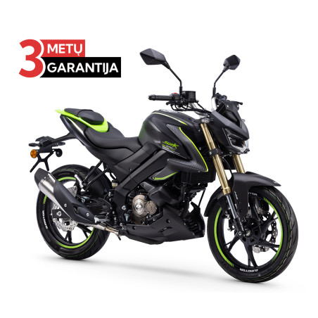 QJMOTOR SRK 125 S 2025 EURO5 JUODA/BLACK