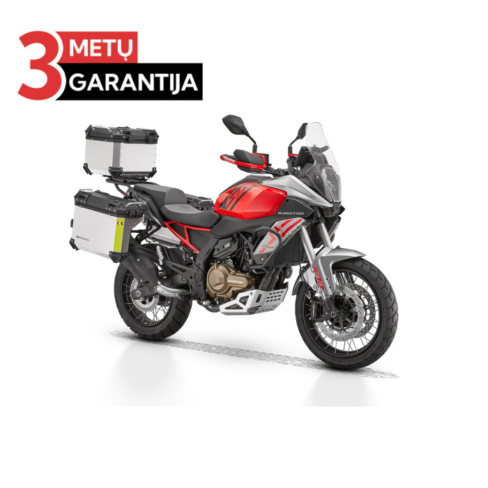 QJMOTOR SRT 600 SX EURO 5 + BOXES RED/SILVER GREY