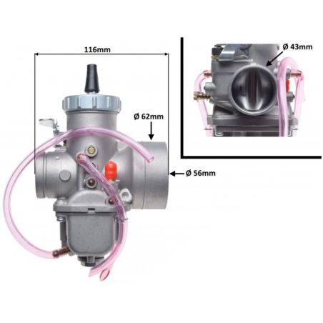 Carburetor (MIKUNI VM38)