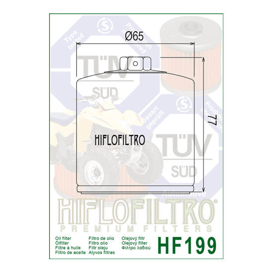 Polaris oil filter (HF199)