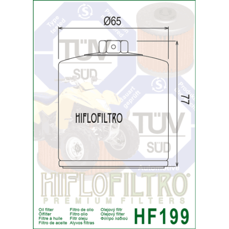 Polaris oil filter (HF199)