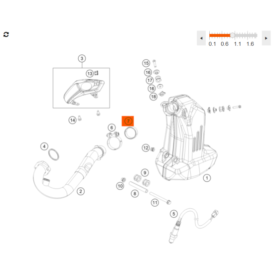 KTM gasket (90205005005)