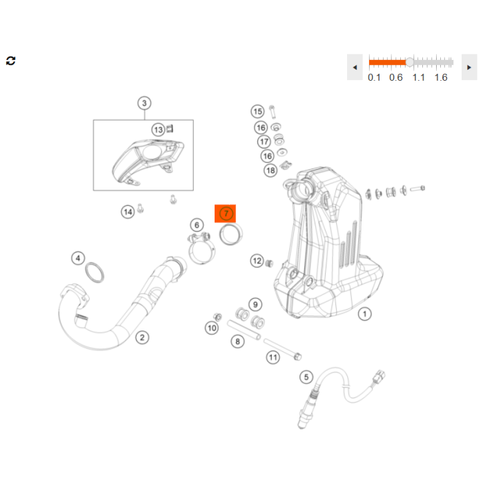 KTM gasket (90205005005)