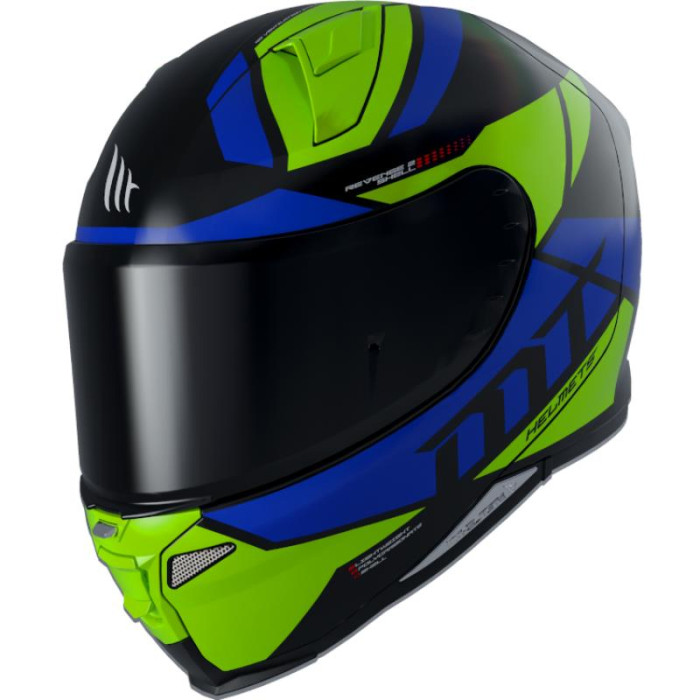 MT RINGE 2 GLU FLUOR YELL šal helmet (with a clear glass)