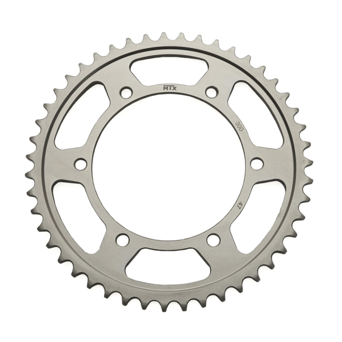 MTX rear sprocket 300 47 HONDA XL 600V TRANSALP '87-'99, XL 650V TRANSALP '01-'07, XL 700V TRANSALP '08-'13 (30047JT) (step