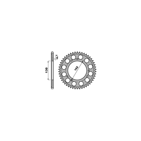 PBR rear sprocket 713 48 C45 (pitch 530)