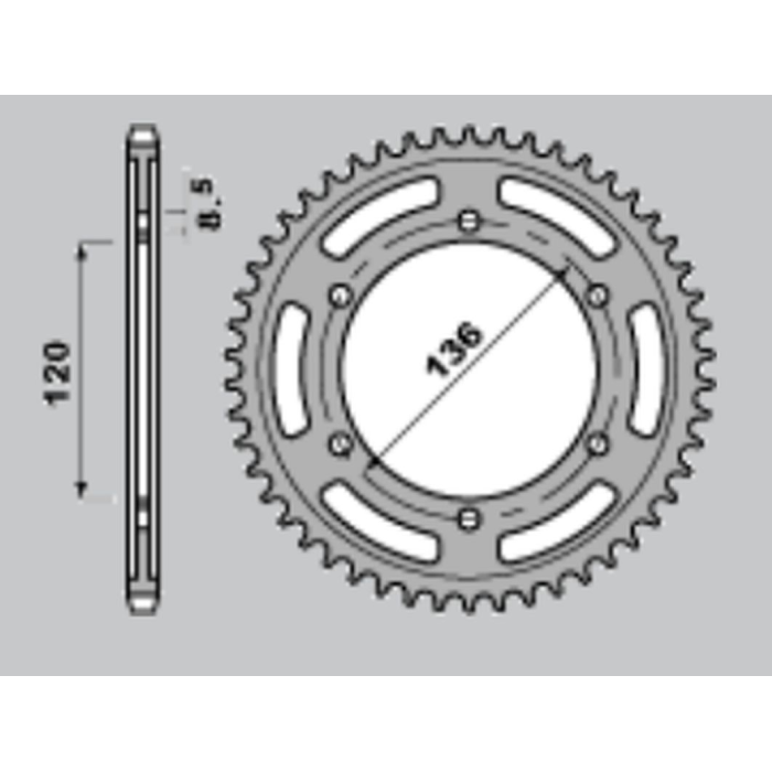 JR rear sprocket 864 44