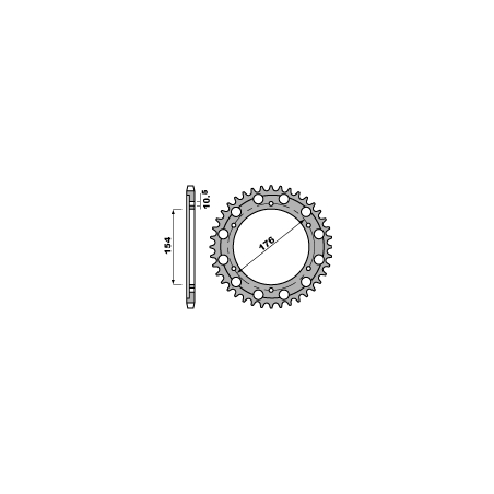 PBR rear sprocket 4434 45 HONDA (JTR1340.45) (pitch 530)