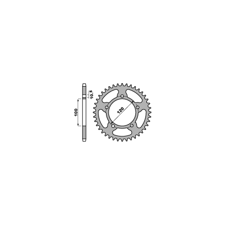 PBR rear sprocket 4363 41 C45 APRILIA SL 1000 FALCO (00-06) (JTR702.41) (pitch 525)