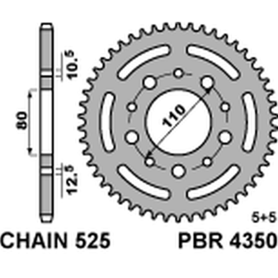 PBR galinė žvaigždė 4350 43...