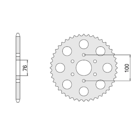 CHT rear sprocket 818 42 SUZUKI GS 1000/ GSX 1100 E (818-42)