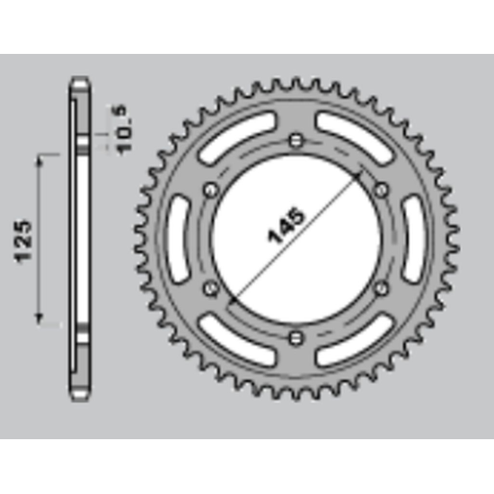 JR rear sprocket 865 43