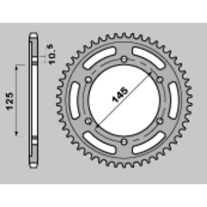JR rear sprocket 865 43