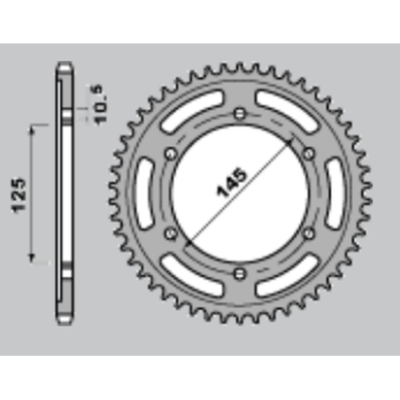 JR rear sprocket 865 43