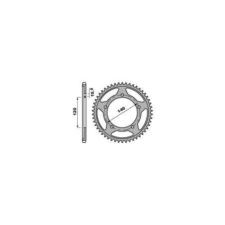 PBR rear sprocket 4398 41 C45 SUZUKI DL 1000 02-16 (JTR1792.41) (pitch 525)