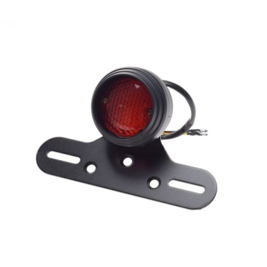 Rear lamp with license plate holder