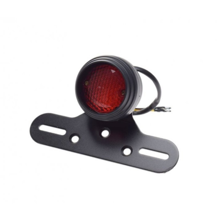 Rear lamp with license plate holder