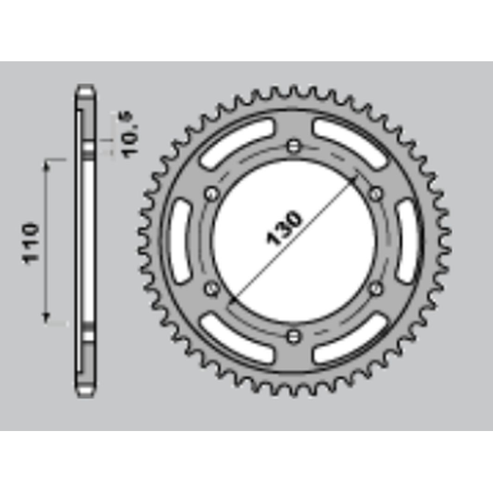JR rear sprocket 241 39 (47939JT) KAWASAKI GPX 600/GPZ 600, YAMAHA XJR 1300 '04-'06