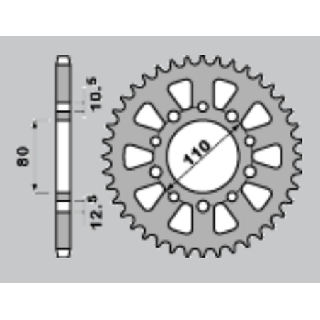 JR rear sprocket 334 40