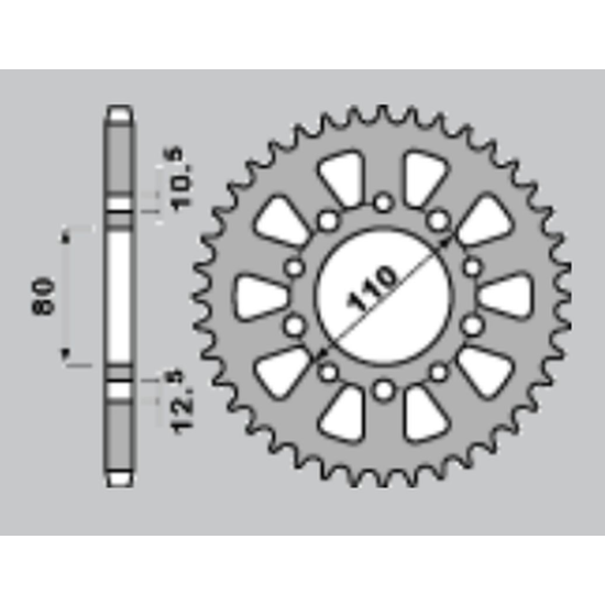 JR rear sprocket 334 41