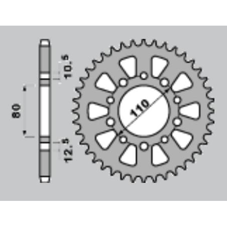 JR rear sprocket 334 41