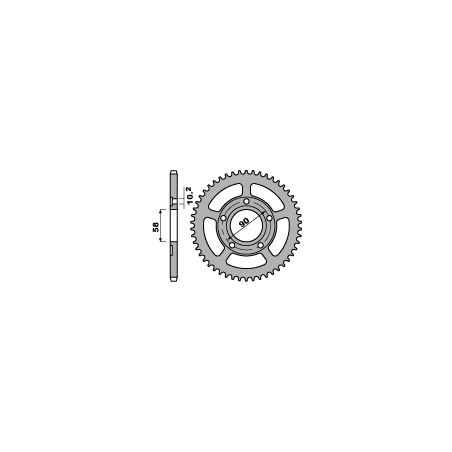 PBR galinė žvaigždė 281 44 C45 HONDA CRM 125 (žingsnis 520) (JTR604.44)