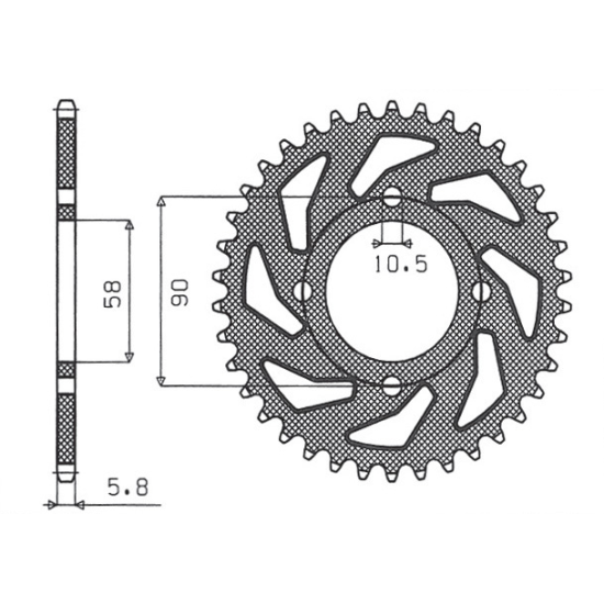SUNSTAR galinė žvaigždė 279...