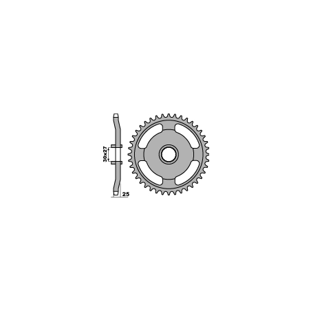 PBR rear sprocket 381 40 F (chain 415)