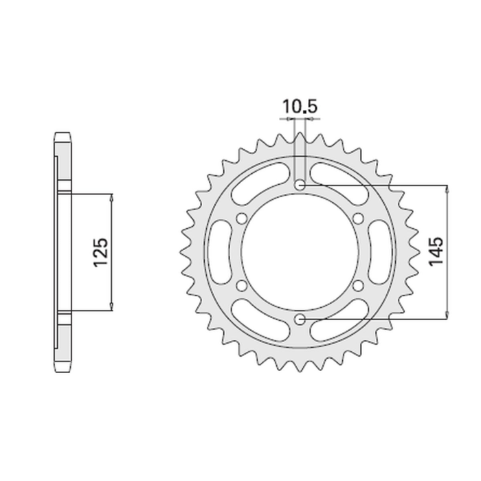 CHT rear sprocket 869 42 YAMAHA TDM 850 96-98 (A4150867420) (867-42)