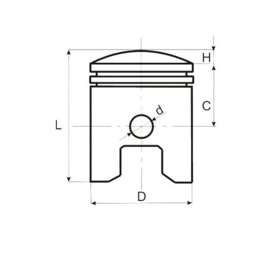 Derbi 70cc 47mm piston