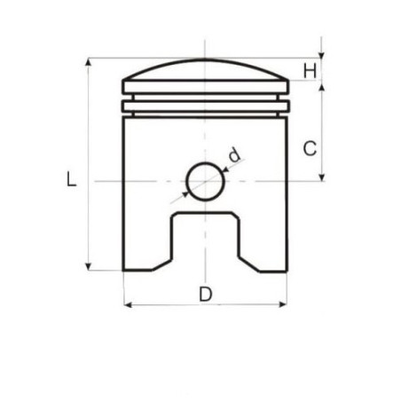 Derbi 70cc 47mm piston