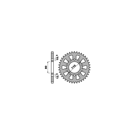 PBR rear sprocket 4347 36 C45 KYMCO 250 VENOX 05-08 (pitch 520)