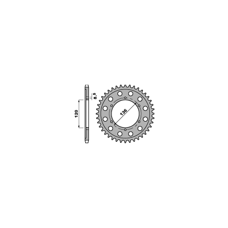 PBR rear sprocket 4324 51 C45 YAMAHA TZR 125RR 96-00 (pitch 428)