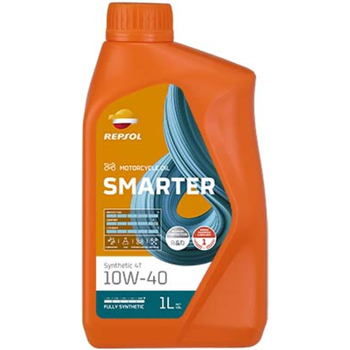 REPSOL 4T SMARTER SYNTHETIC  10W40 MA2 pilnai sintetinis tepalas 1L